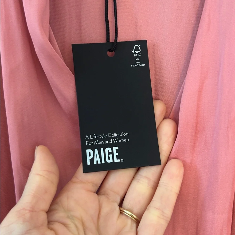 PAIGE Dijon Bodysuit in Lipstick Pink size Women’s Small, NWT! - Picture 5 of 10